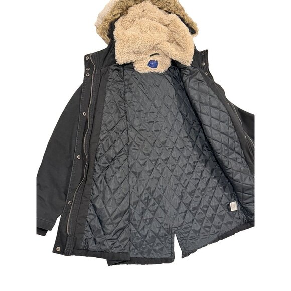 Simply Styled by Sears Black Parka Jacket Size Large L - Picture 4 of 7